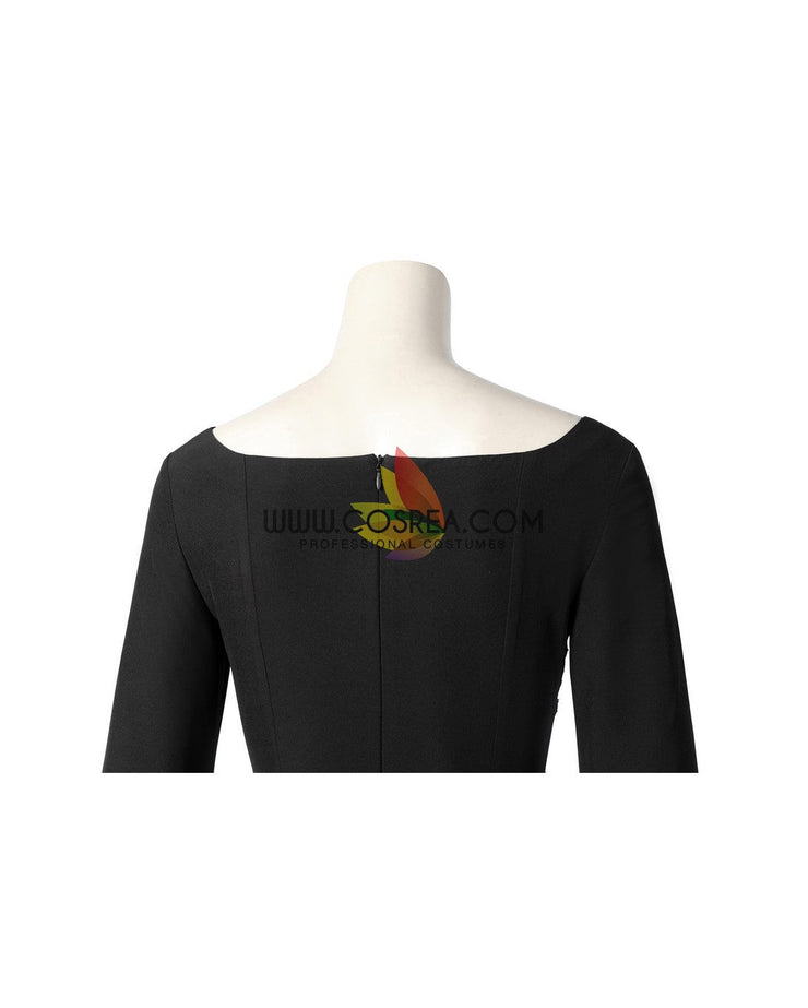 Cosrea TV Costumes Wednesday Morticia Addams Cosplay Costume