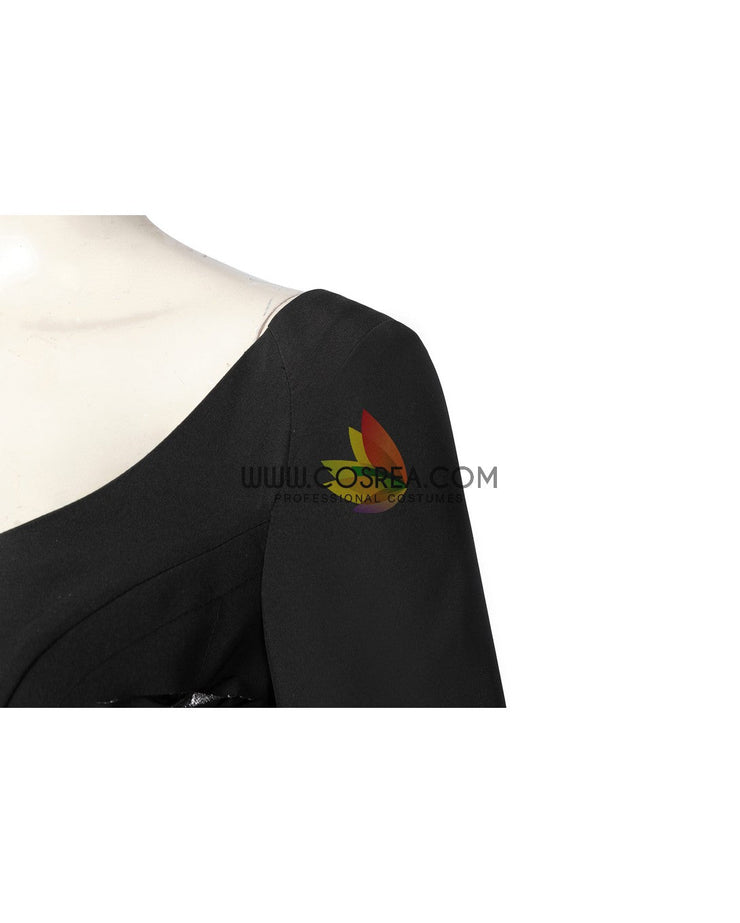 Cosrea TV Costumes Wednesday Morticia Addams Cosplay Costume