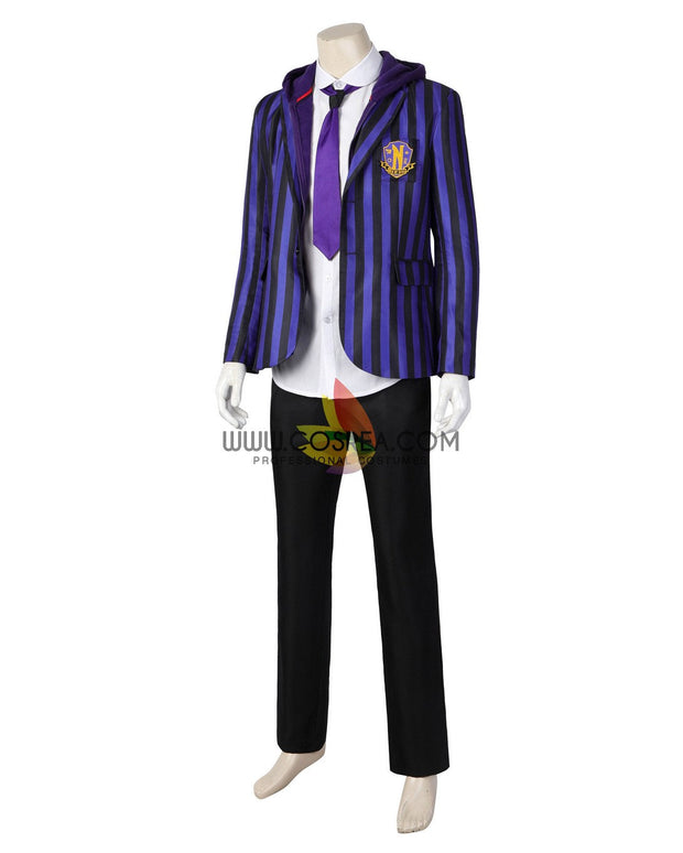 Cosrea TV Costumes Wednesday Nevermore Academy Xavier Thorpe Uniform Cosplay Costume