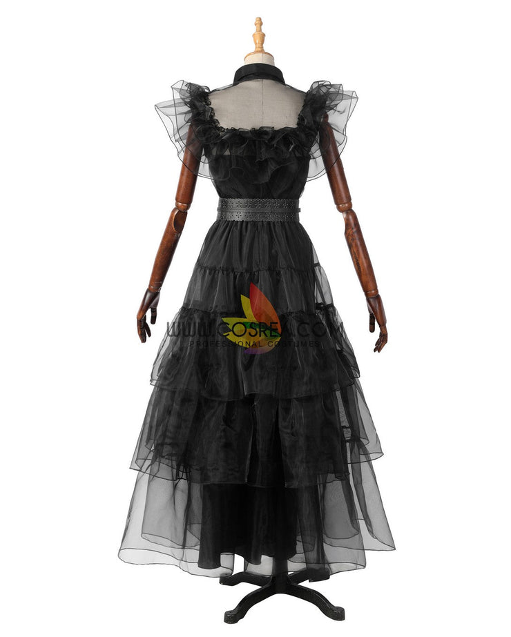 Cosrea TV Costumes Wednesday Rave'n Dance Tulle Dress Cosplay Costume