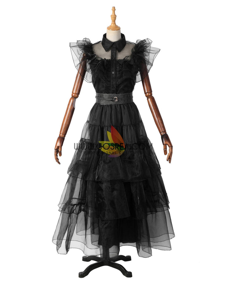 Cosrea TV Costumes Wednesday Rave'n Dance Tulle Dress Cosplay Costume