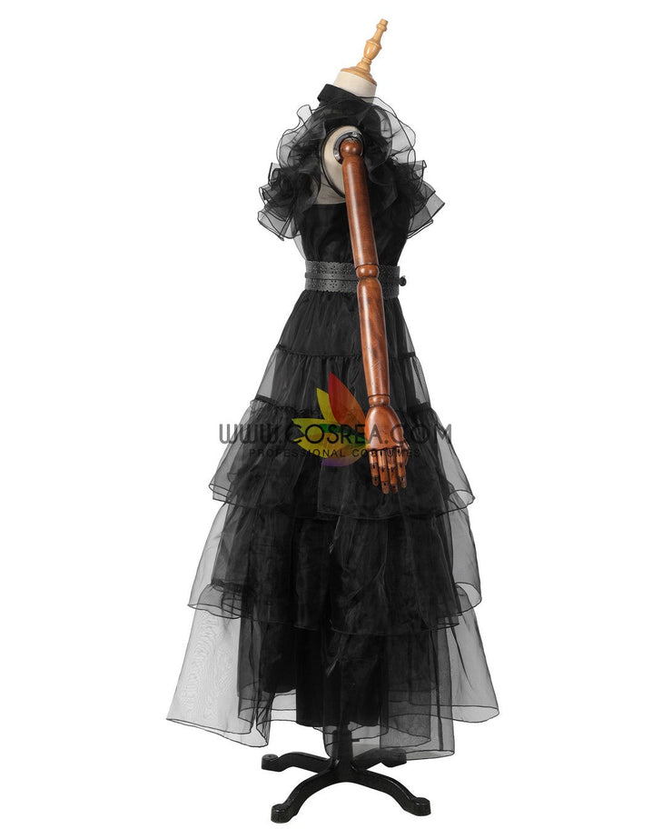 Cosrea TV Costumes Wednesday Rave'n Dance Tulle Dress Cosplay Costume