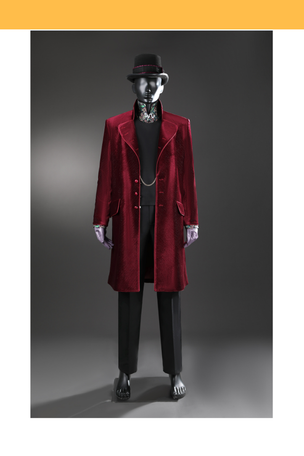 Cosrea TV Costumes Willy Wonka Velvet Custom Costume