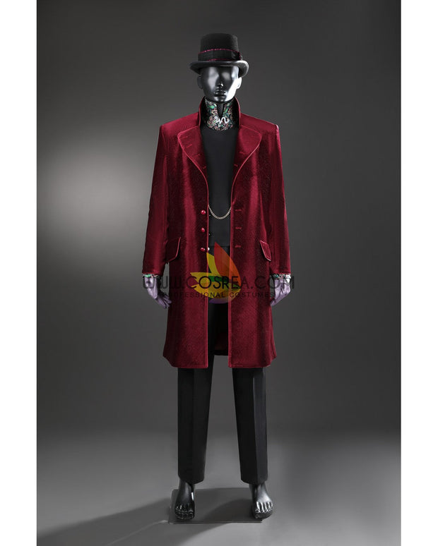 Cosrea TV Costumes Willy Wonka Velvet Custom Costume