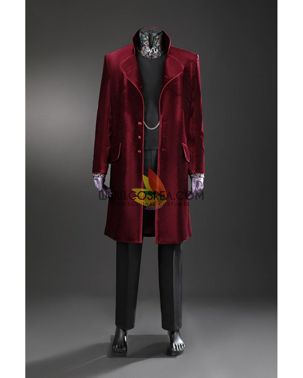Cosrea TV Costumes Willy Wonka Velvet Custom Costume