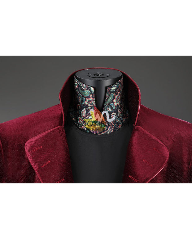 Cosrea TV Costumes Willy Wonka Velvet Custom Costume