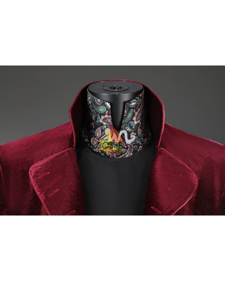 Cosrea TV Costumes Willy Wonka Velvet Custom Costume