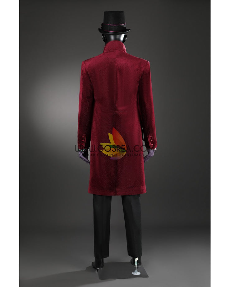 Cosrea TV Costumes Willy Wonka Velvet Custom Costume