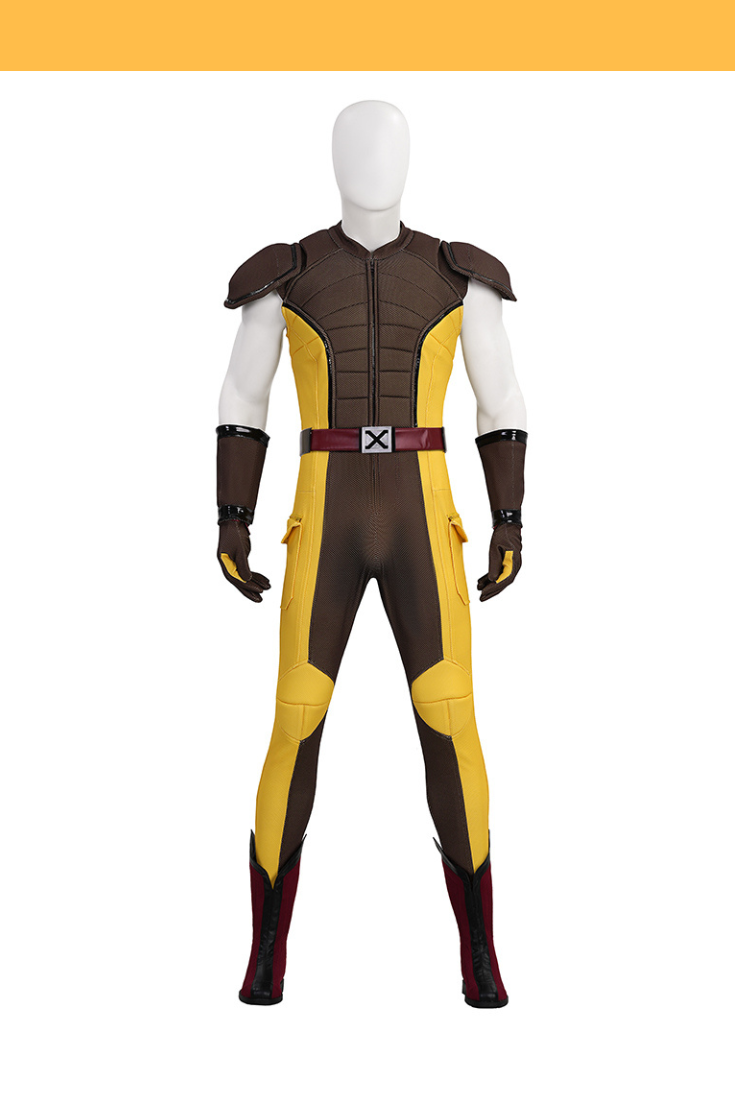 Wolverine 3 Brown Battle Suit Padded Build Cosplay Costume