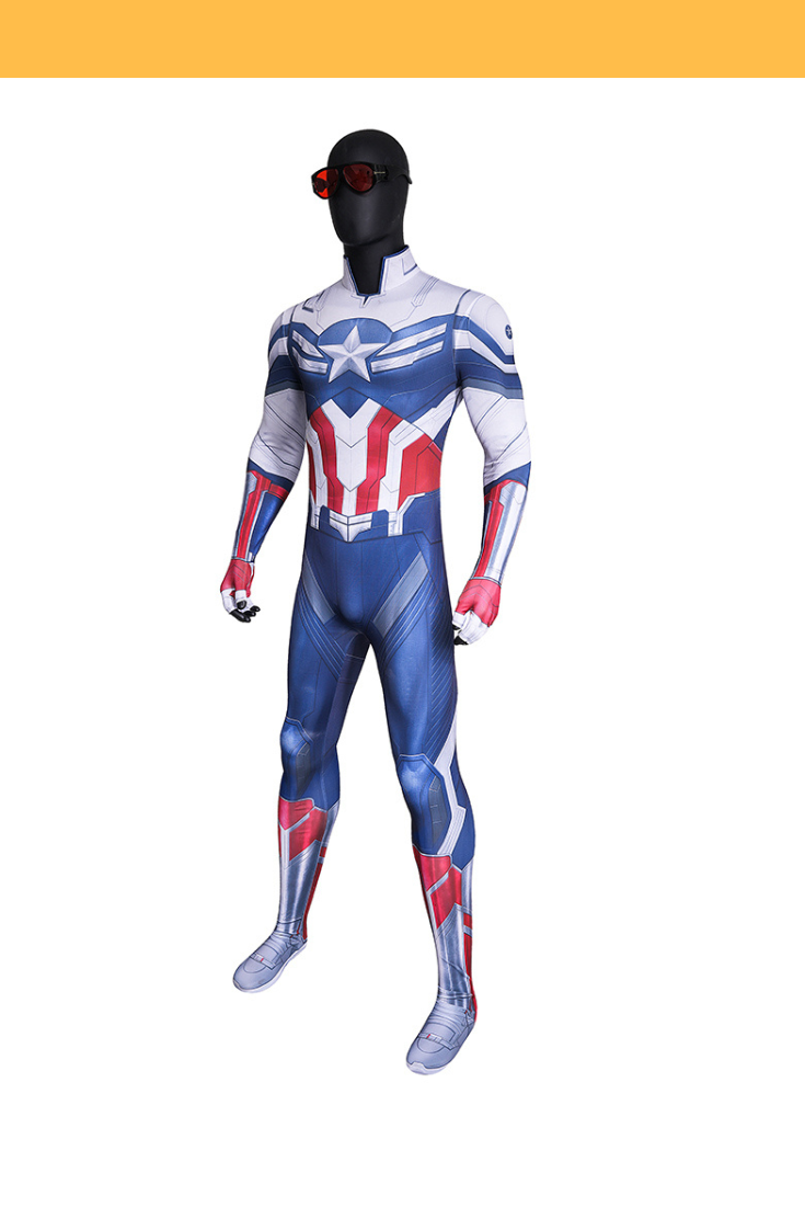 Digital Printed Captain America 4 Cosplay Costume