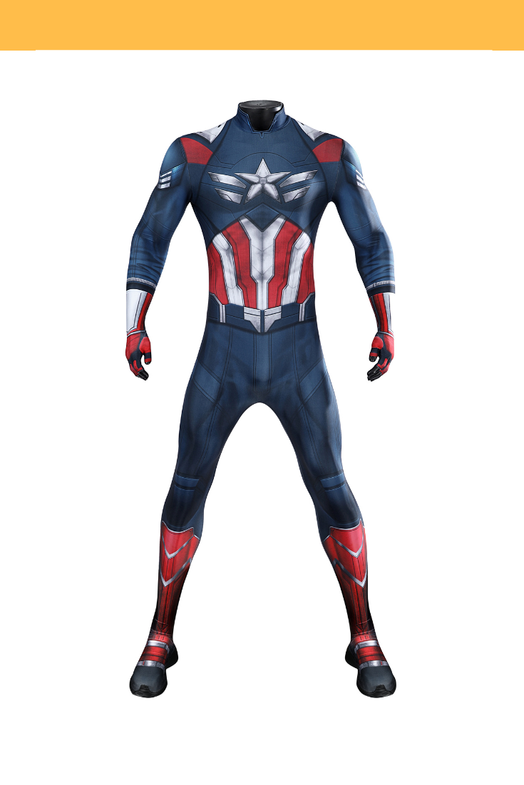 Digital Printed Captain America Brave New World Cosplay Costume