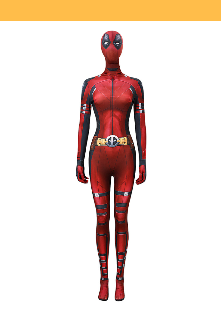 Digital Printed Female Deadpool Cosplay Costume