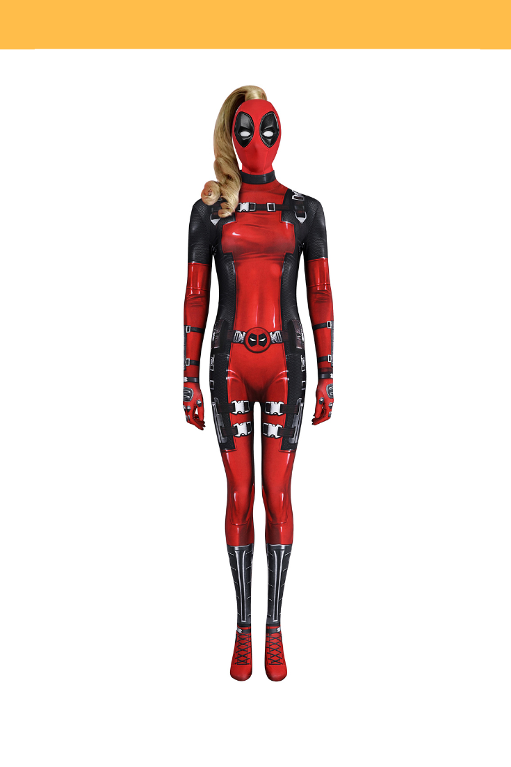 Digital Printed Lady Deadpool Comic Version Cosplay Costume