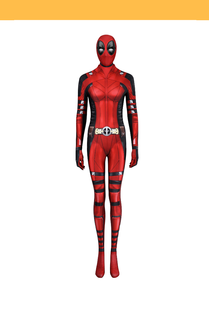 Digital Printed Lady Deadpool Cosplay Costume