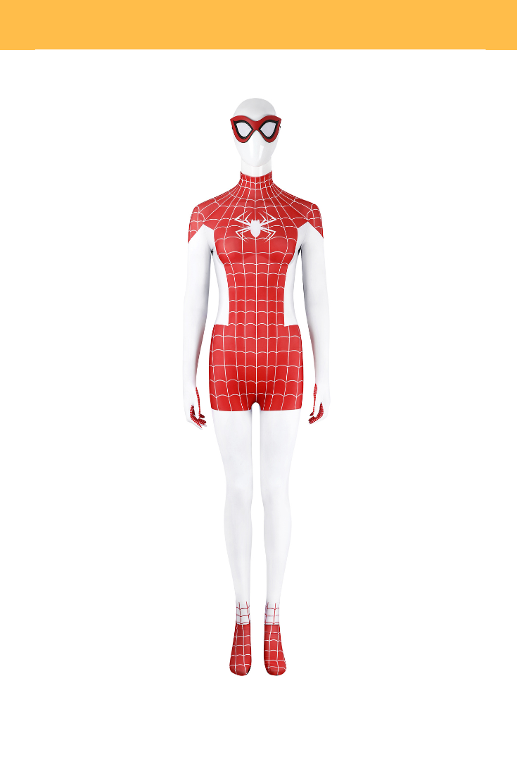 Digital Printed Mary Jane Watson Earth-18119 Crimson Cosplay Costume