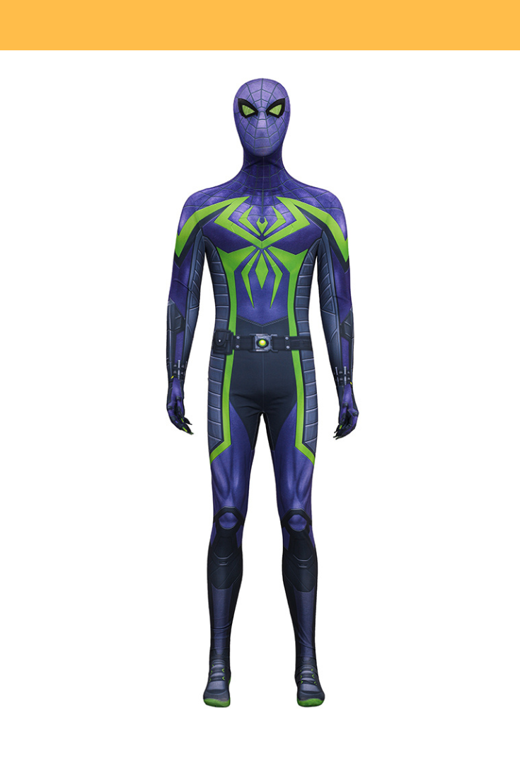 Digital Printed Spiderman Purple Shadow Dynasty Suit Cosplay Costume