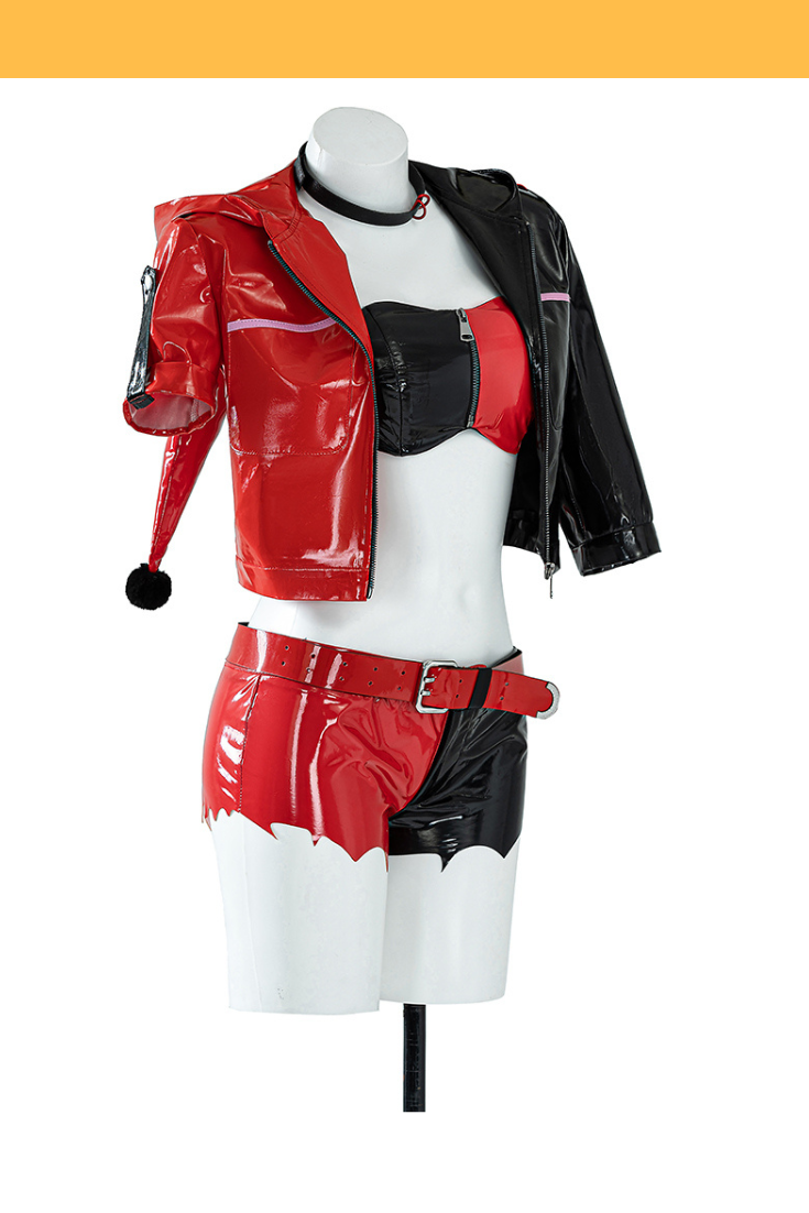 Harley Quinn Isekai Suicide Squad PU Leather Cosplay Costume