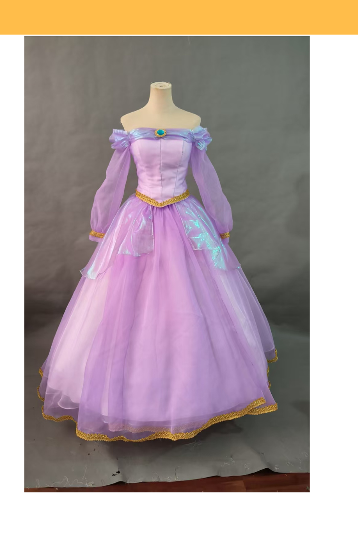 Jasmine Inspired Iridescent Purple Formal Cosplay Costume