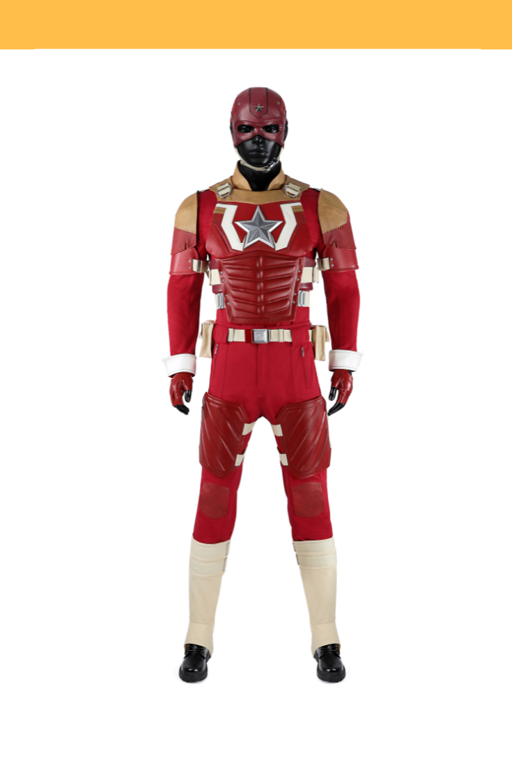 Red Guardian Thunderbolts PU Leather Based Cosplay Costume