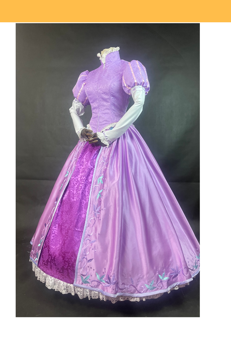 Rapunzel Inspired Winter Brocade Cosplay Costume