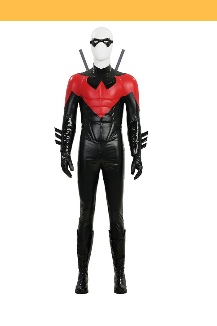 Red Nightwing New 52 Comic Combat Suit Cosplay Costume