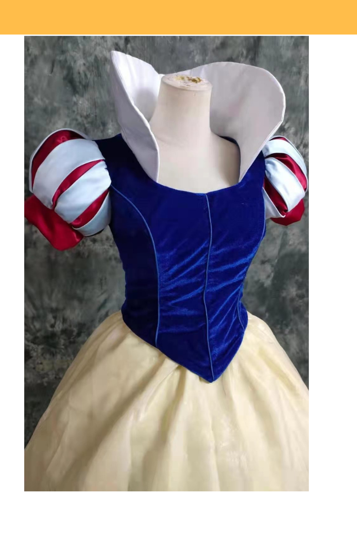 Snow White Inspired Plain Velvet Based Cosplay Costume