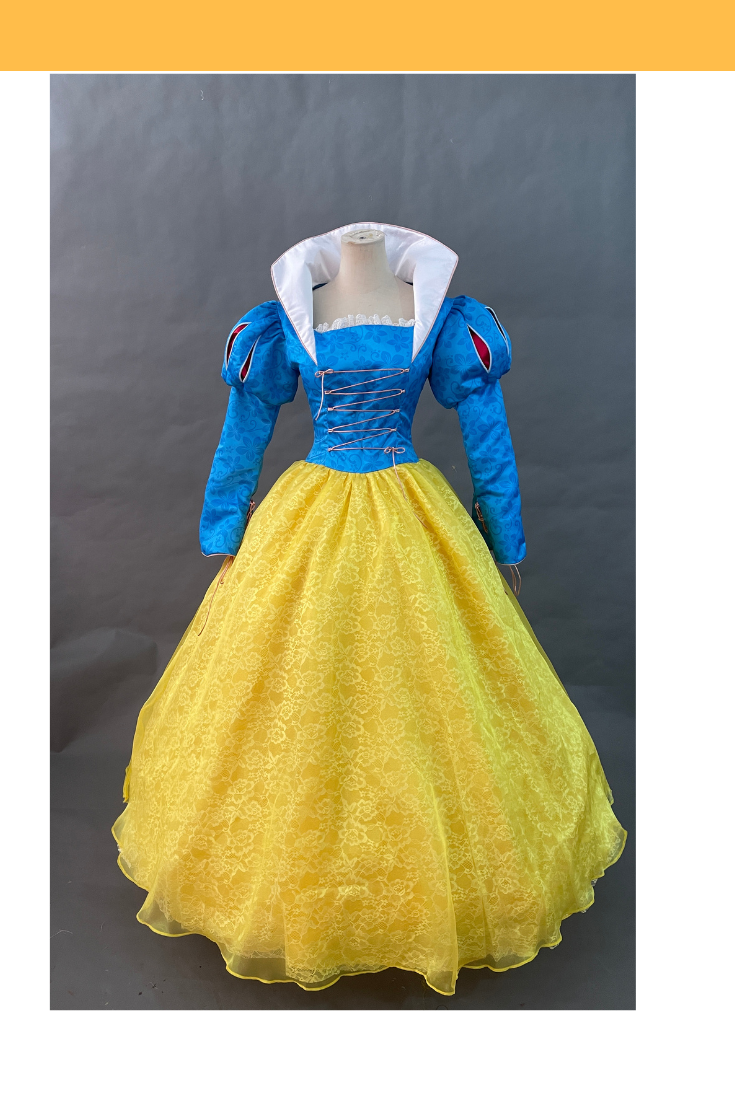 Snow White Inspired Printed Long-Sleeve Cosplay Costume