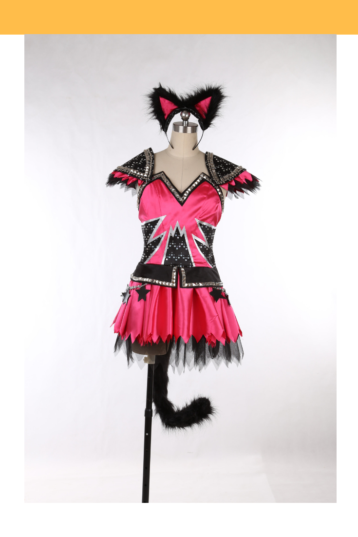 TD Inspired Halloween Eve 2016 Black Cat Dancer Cosplay Costume