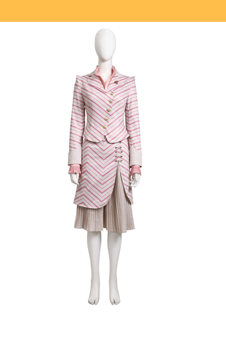 Glinda Striped Dress Cosplay Costume
