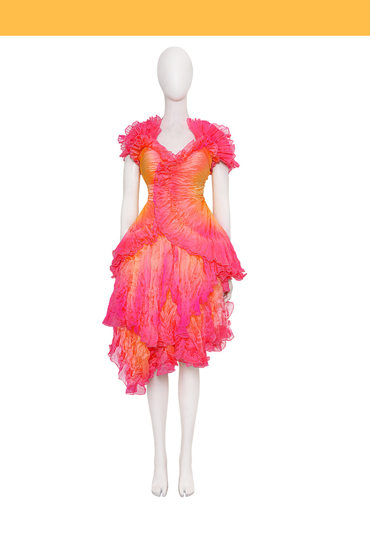 Glinda Gradient Layered Short Dress Cosplay Costume