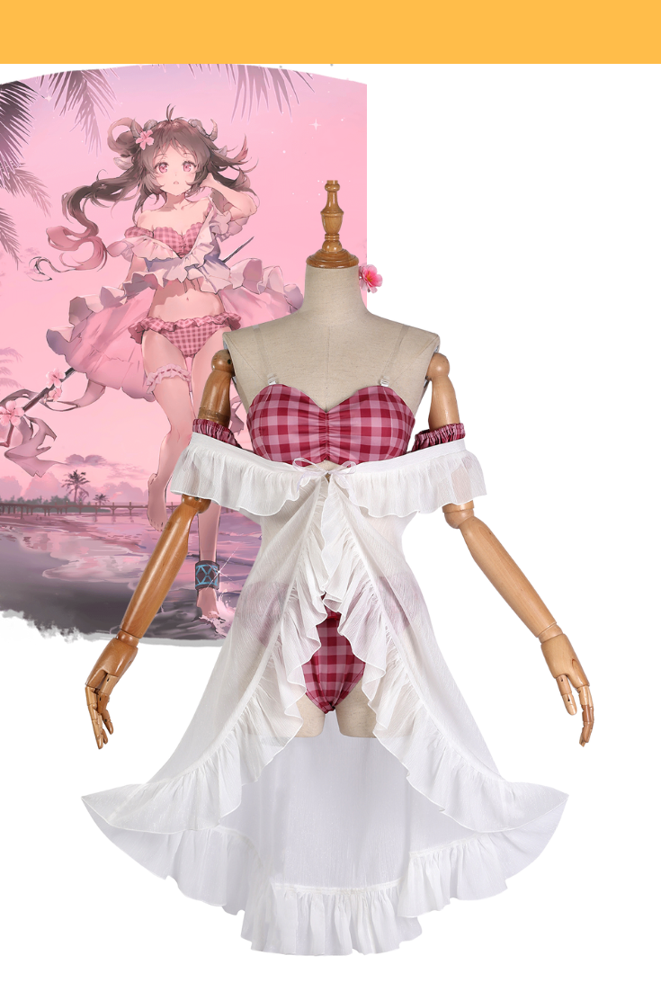 Cosrea A-E Arknights Eyjafjalla Summer Standard Size Only Cosplay Costume