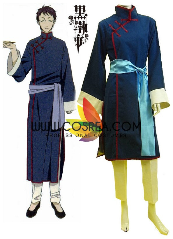 Cosrea A-E Black Butler Lau Dark Blue Cosplay Costume
