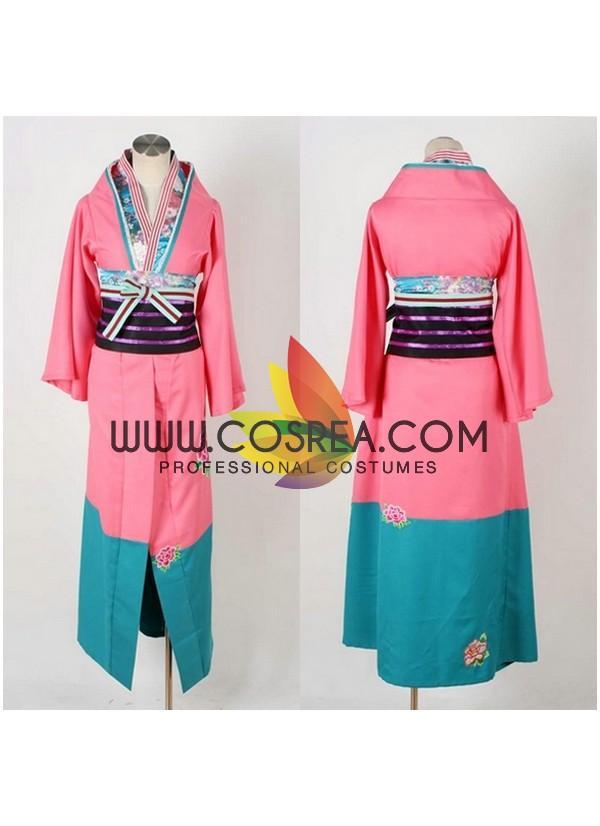 Cosrea A-E Blue Exorcist Shiemi Moriyama Kimono Cosplay Costume