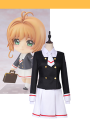 Cosrea A-E Cardcaptor Sakura Clear Card Sakura Middle School Uniform Cosplay Costume