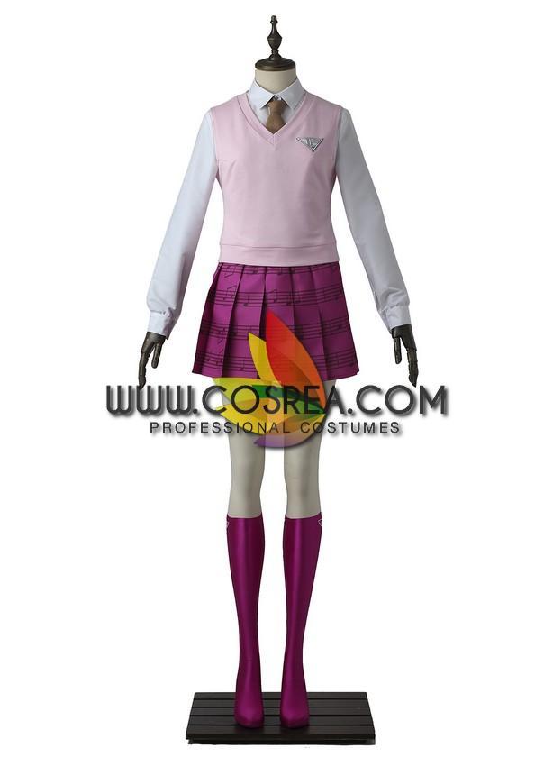 Cosrea A-E Dangan Ronpa Kaede Akamatsu Cosplay Costume