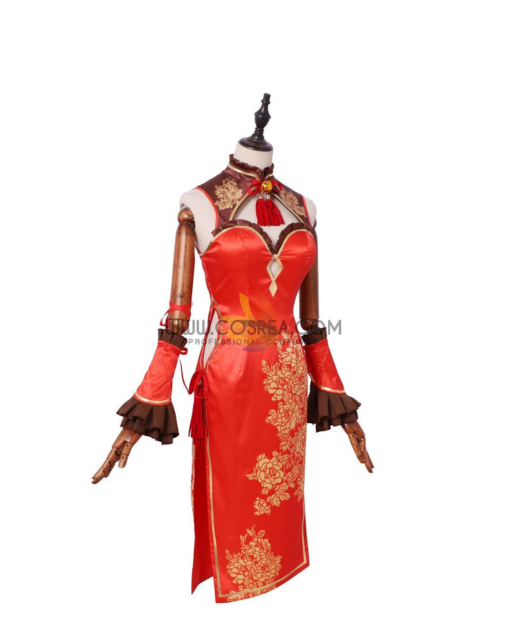 Cosrea A-E Date A Live Kurumi Tokisaki Qipao Dress Cosplay Costume