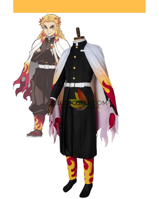 Cosrea A-E Demon Slayer Rengoku Kyojuro Printed Cosplay Costume