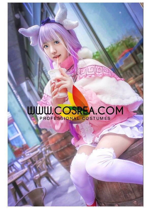 Cosrea A-E Dragon Maid Kanna Kamui Cosplay Costume