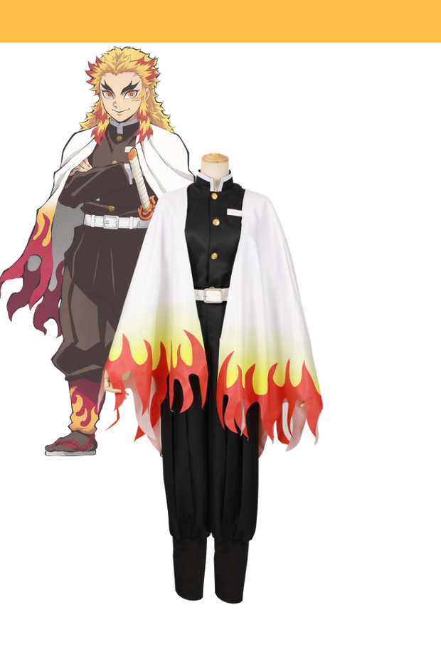 Cosrea A-E Kyojuro Rengoku Flame Hashira Demon Slayer Cosplay Costume