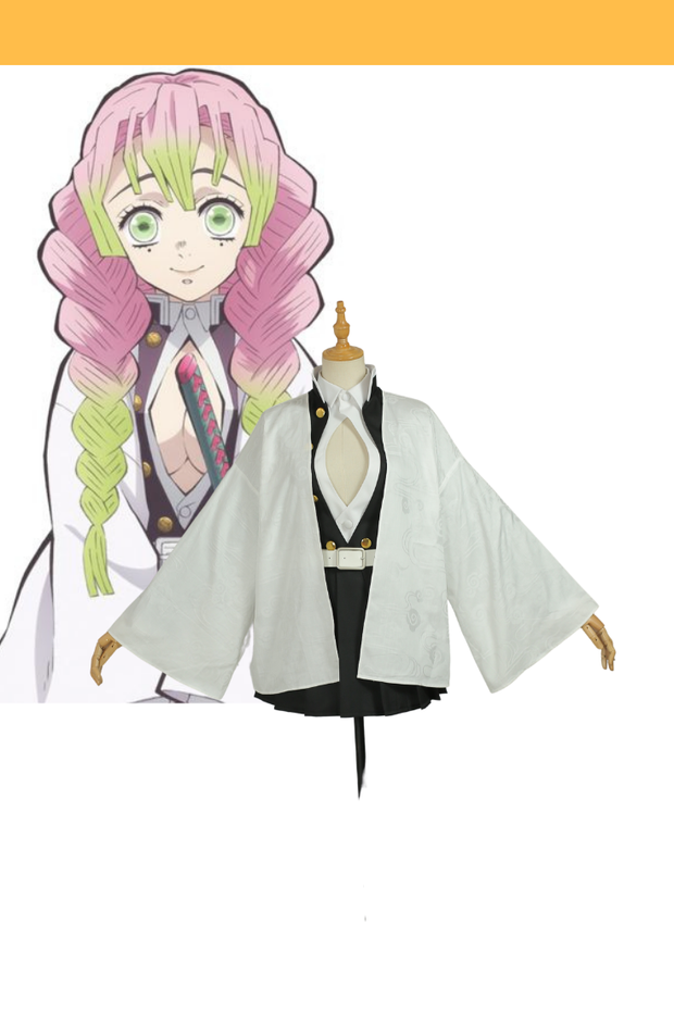 Cosrea A-E Mitsuri Kanroji Love Hashira Demon Slayer Cosplay Costume