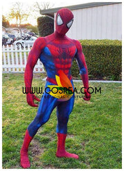 Cosrea Comic Spiderman Digital Printed Cosplay Costume