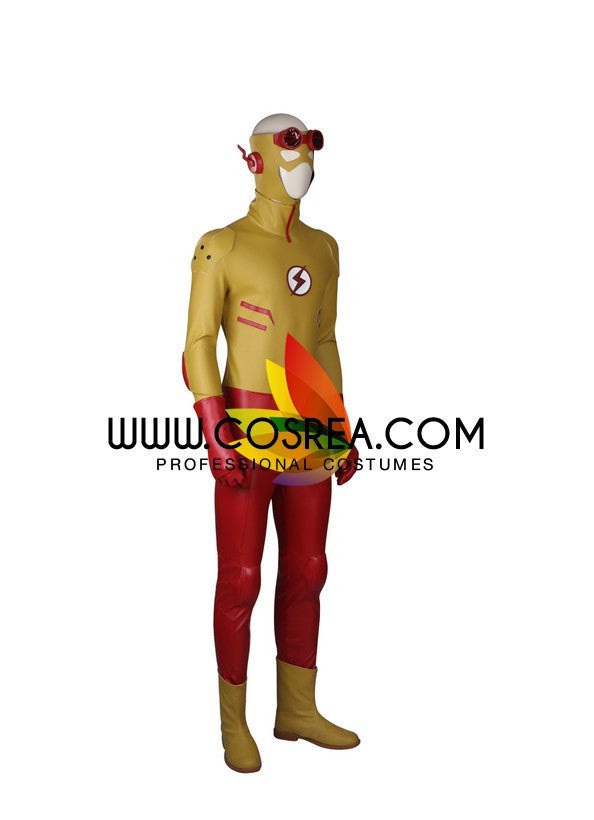 Cosrea Comic Young Justice League Kid Flash Cosplay Costume