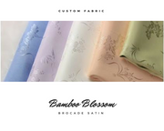 Cosrea Cosplay material Brocade Bamboo Blossom Custom Satin Material