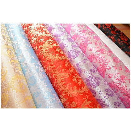 Cosrea Cosplay material Brocade Fernleaf Silk Satin Material