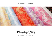 Cosrea Cosplay material Brocade Fernleaf Silk Satin Material