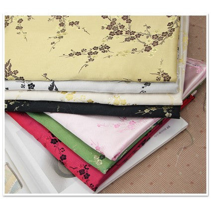 Cosrea Cosplay material Brocade Plum Blossom Custom Satin Material