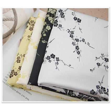 Cosrea Cosplay material Brocade Plum Blossom Custom Satin Material