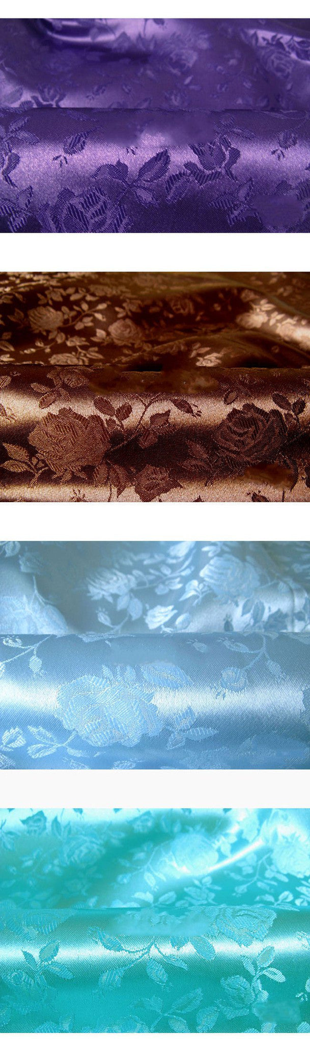 Cosrea Cosplay material Brocade Rose Floral Satin Material