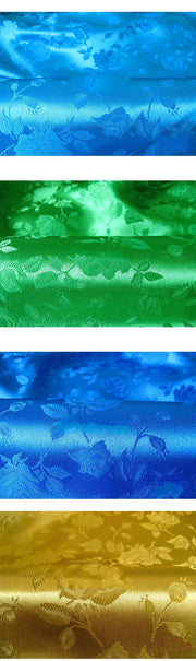 Cosrea Cosplay material Brocade Rose Floral Satin Material