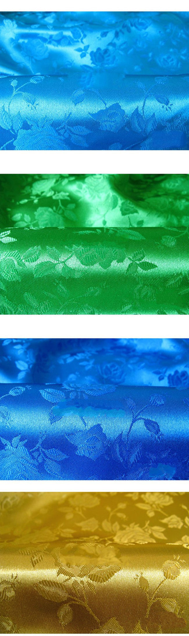 Cosrea Cosplay material Brocade Rose Floral Satin Material